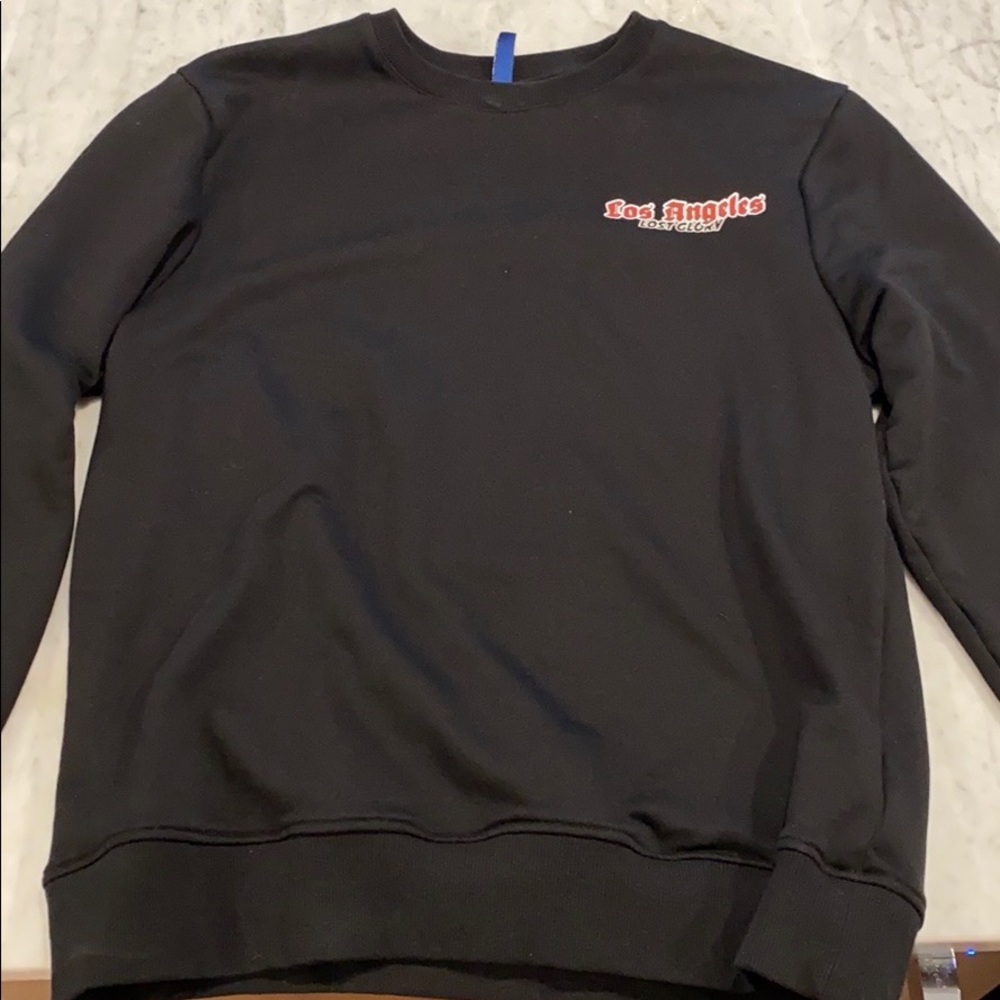 Black tiger crew neck sweatshirt